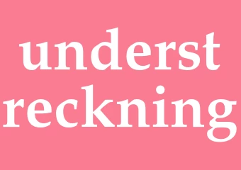 Synonym understreckning