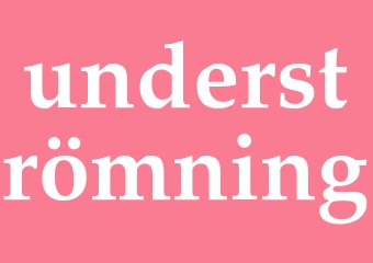 Synonym underströmning