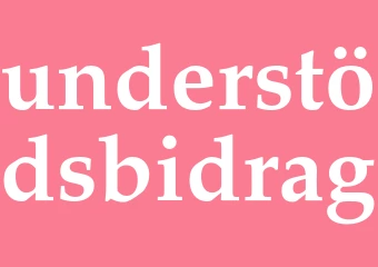 Synonym understödsbidrag