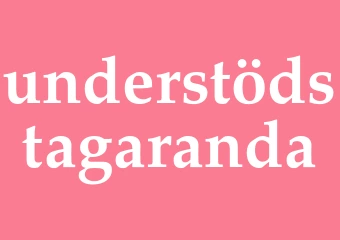 Synonym understödstagaranda