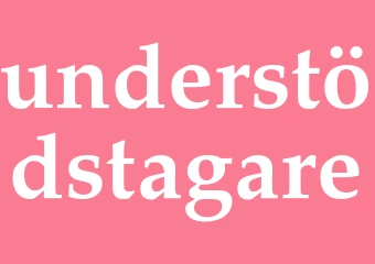 Synonym understödstagare