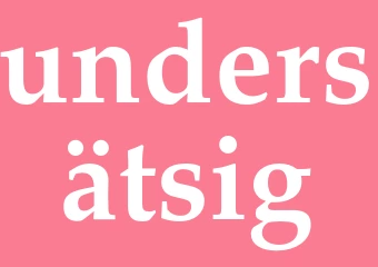 Synonym undersätsig