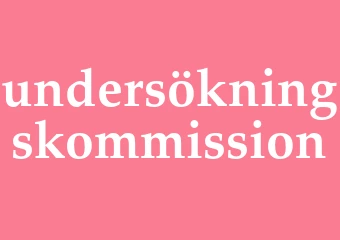 Synonym undersökningskommission