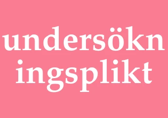 Synonym undersökningsplikt