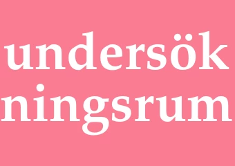 Synonym undersökningsrum