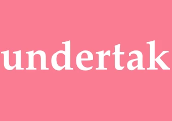 Synonym undertak