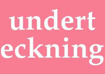 Synonym underteckning