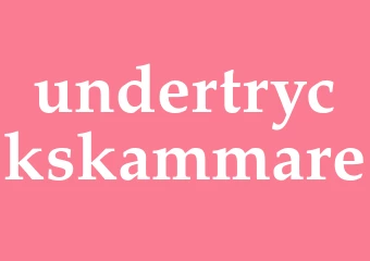 Synonym undertryckskammare
