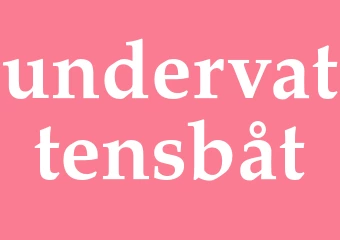 Synonym undervattensbåt