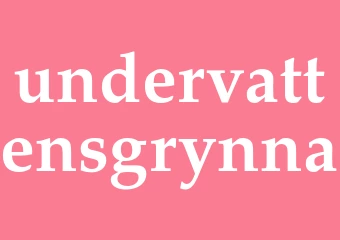 Synonym undervattensgrynna