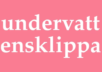 Synonym undervattensklippa