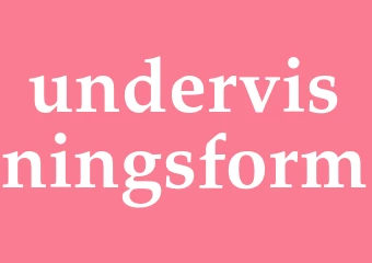 Synonym undervisningsform