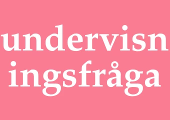 Synonym undervisningsfråga