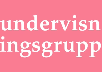 Synonym undervisningsgrupp