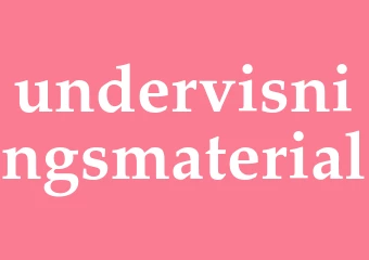 Synonym undervisningsmaterial
