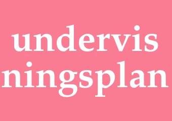 Synonym undervisningsplan