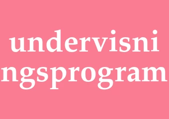 Synonym undervisningsprogram