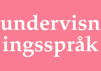 Synonym undervisningsspråk