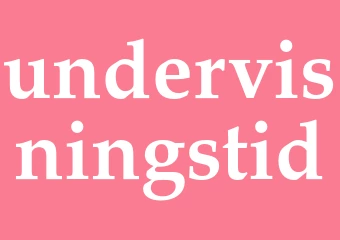 Synonym undervisningstid