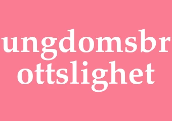Synonym ungdomsbrottslighet