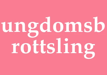 Synonym ungdomsbrottsling