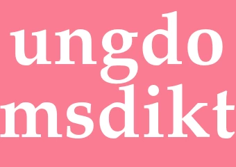Synonym ungdomsdikt