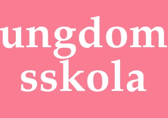 Synonym ungdomsskola