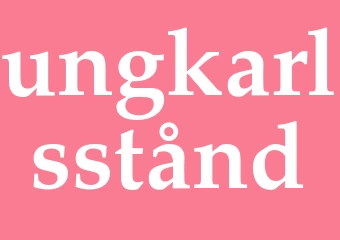 Synonym ungkarlsstånd