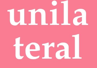 Synonym unilateral