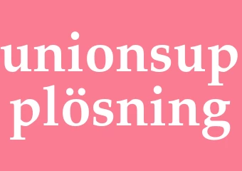 Synonym unionsupplösning