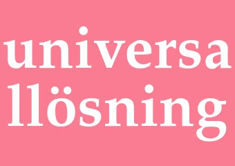 Synonym universallösning