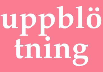 Synonym uppblötning