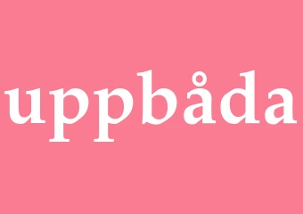 Synonym uppbåda