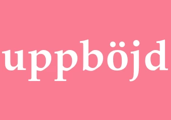 Synonym uppböjd