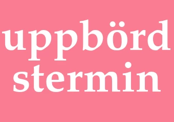 Synonym uppbördstermin