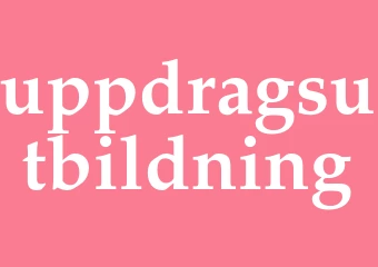 Synonym uppdragsutbildning