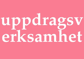 Synonym uppdragsverksamhet