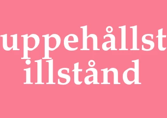 Synonym uppehållstillstånd