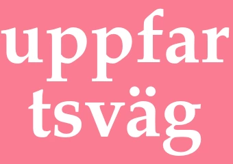 Synonym uppfartsväg
