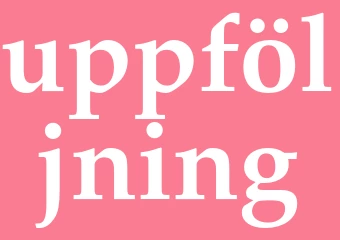 Synonym uppföljning