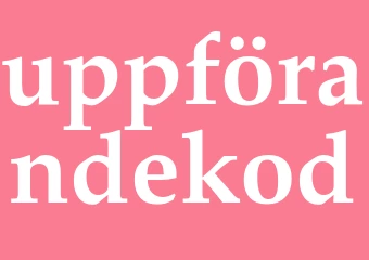 Synonym uppförandekod