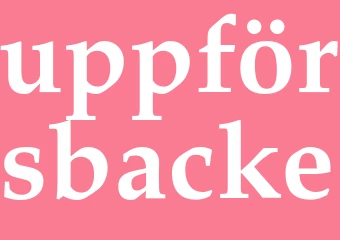 Synonym uppförsbacke
