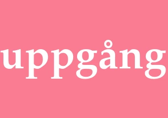 Synonym uppgång