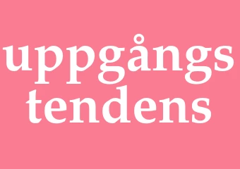 Synonym uppgångstendens