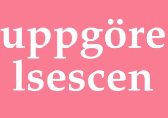 Synonym uppgörelsescen
