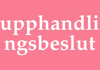 Synonym upphandlingsbeslut