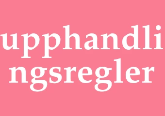 Synonym upphandlingsregler