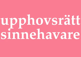 Synonym upphovsrättsinnehavare