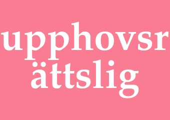 Synonym upphovsrättslig