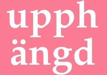 Synonym upphängd